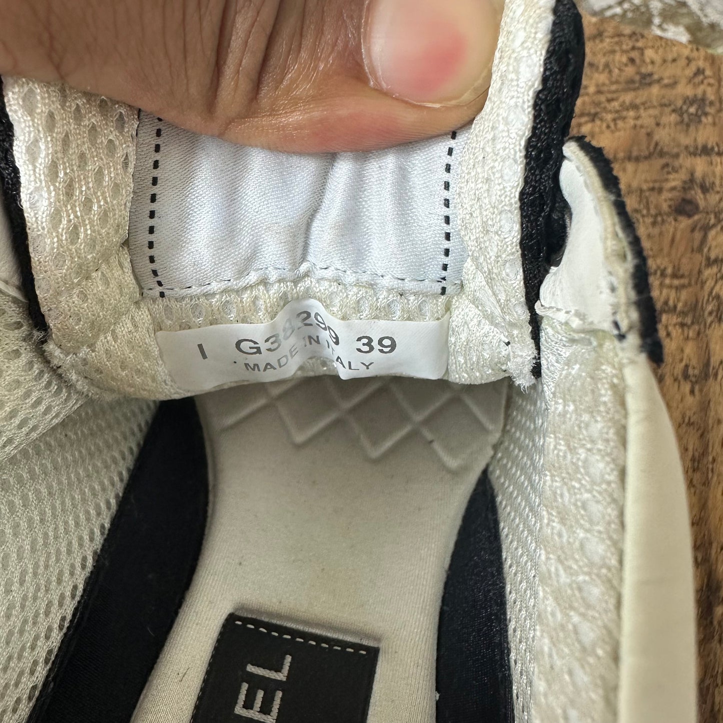Chanel CC Black White Sneaker Sz 6.5 (39)