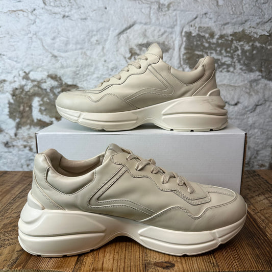 Gucci Rhyton Vintage Logo Cream Sneaker Sz 9