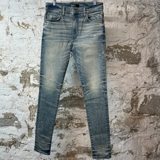 Amir Plain Acid Blue Denim Jeans Sz 32