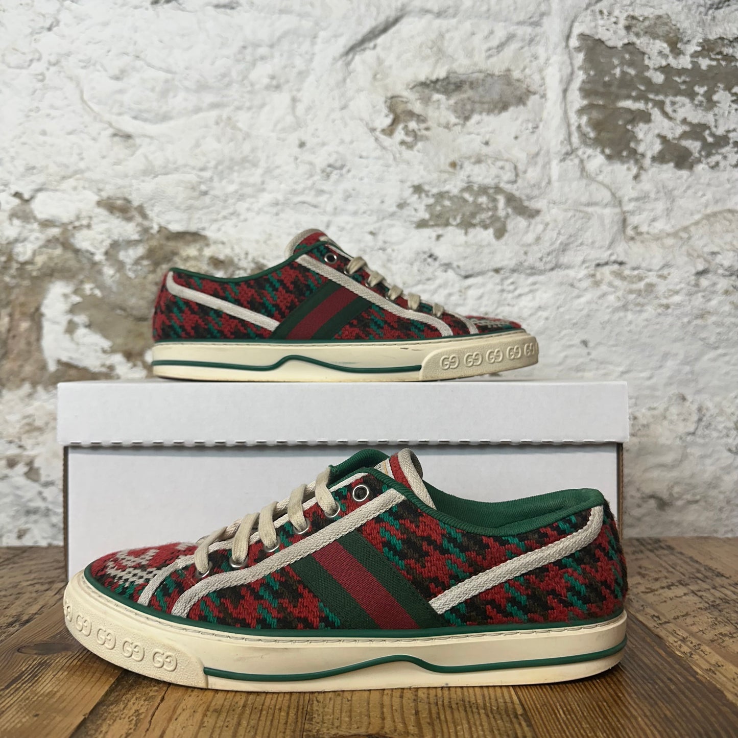 Gucci Tennis 1977 Multicolor Knit Sneaker Sz 6 (38)