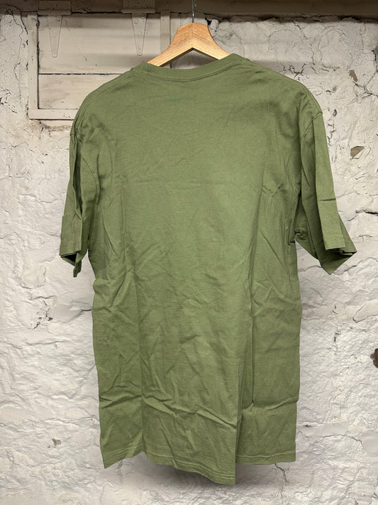 Supreme Pink Green Spellout T-Shirt Sz L