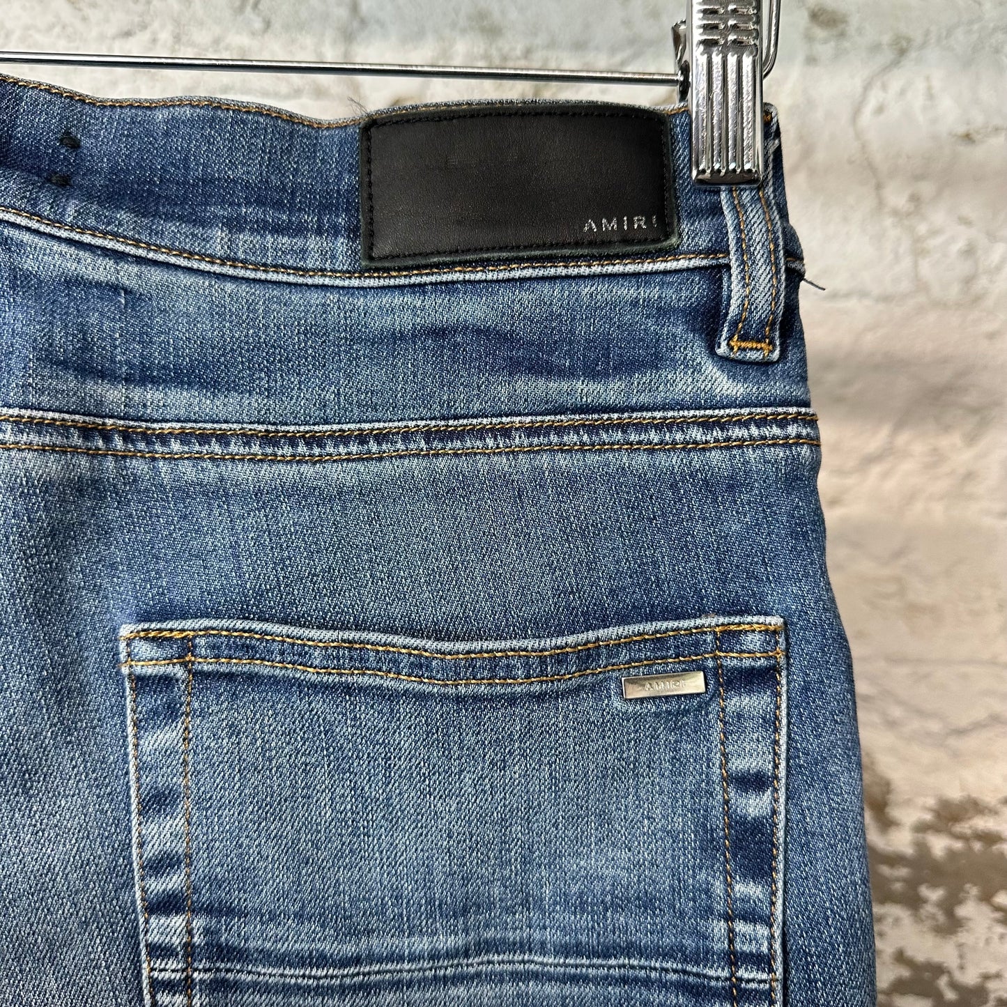 Amiri Plain Dark Blue Denim Jeans Sz 32