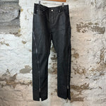 Rick Owens Black Wax Porterville Pants Sz 34