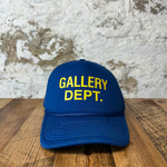 Gallery Dept Yellow Spell Blue Trucker Hat