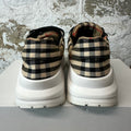 Burberry Ramsey Strap Plaid White Sneaker Sz 8 (41)