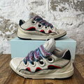 Lanvin Curb Multicolor Lace Gray Black Sneaker Sz 11 (44)