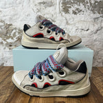 Lanvin Curb Multicolor Lace Gray Black Sneaker Sz 11 (44)