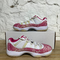 Air Jordan 11 Low Pink Snakeskin Sz 6 (7.5W)