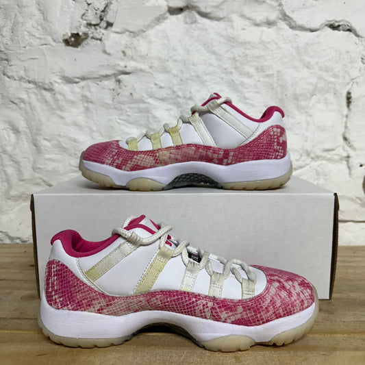 Air Jordan 11 Low Pink Snakeskin Sz 6 (7.5W)