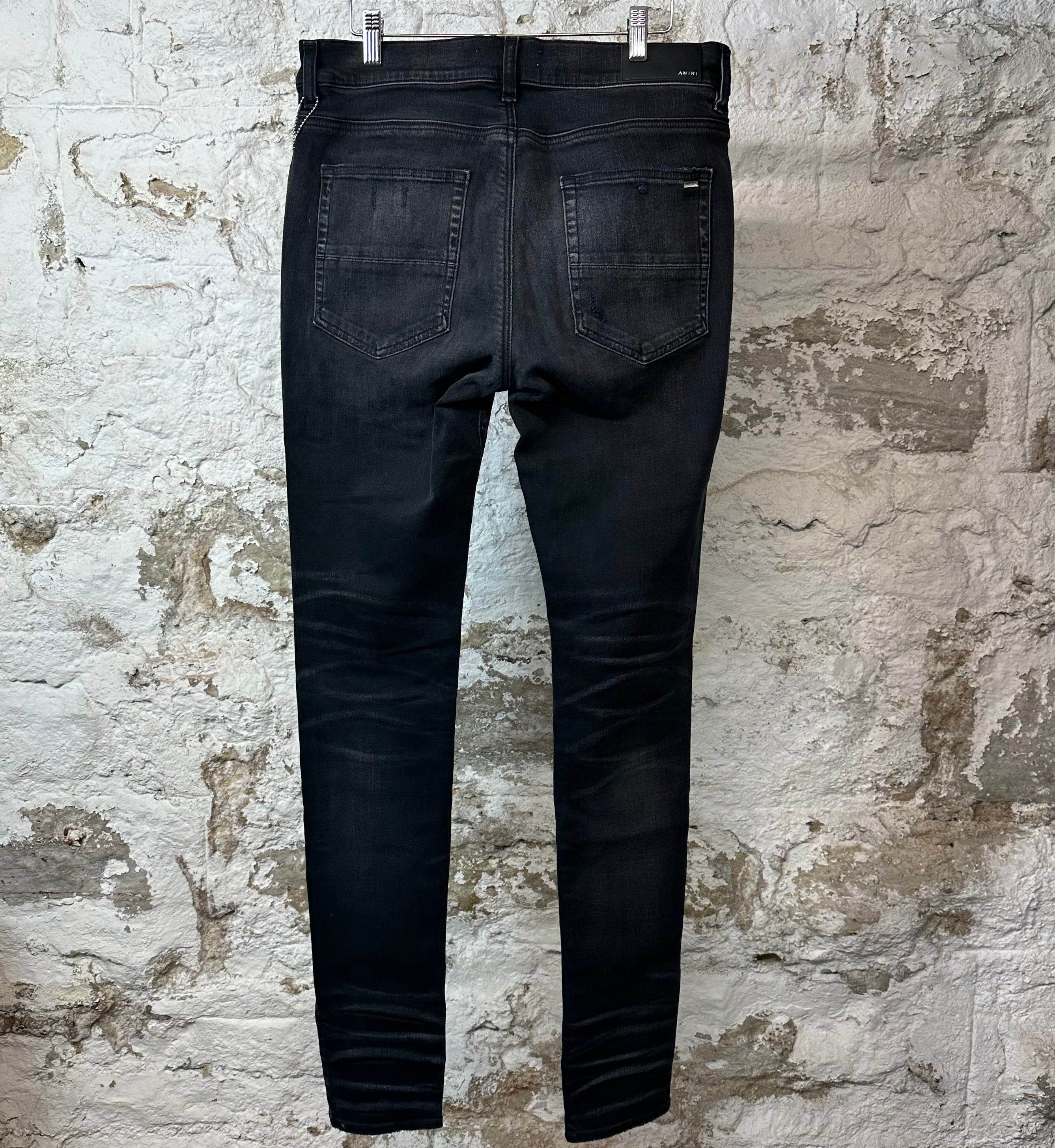 デニム+ジーンズ AMIRI BOUCLE MX1 BLACK 34 Amiri MX1 Boucle Black Denim Jeans – The Gallery Online