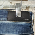 Amiri MX1 Blue Plaid Flannel Dark Blue Denim Jeans Sz 31