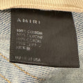 Amiri Knee Rip Shotgun Baggy Blue Denim Jeans Sz 32