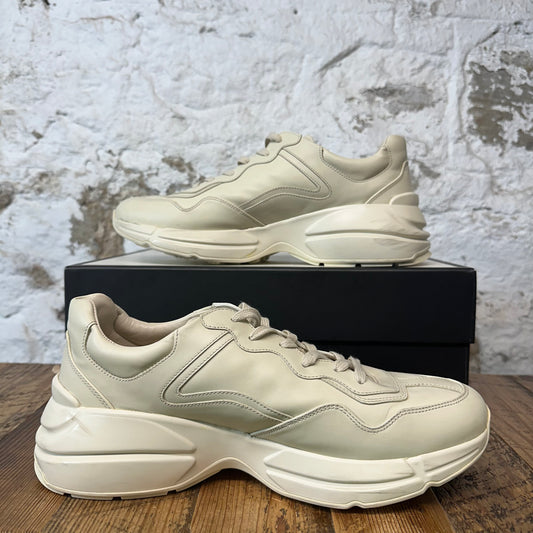 Gucci Rython Vintage Logo Cream Sneaker Sz 10.5