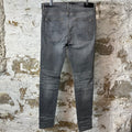 Amiri Plain Grey Denim Jeans Sz 36