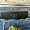 Amiri MX1 Sky Blue Cream Blue Denim Jeans Sz 29
