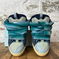 Lanvin Curb Teal Blue Lace Green Blue Sneaker Sz 8 (41)
