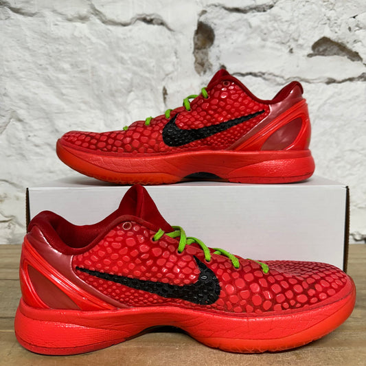 Nike Kobe 6 Protro Reverse Grinch Sz 10.5