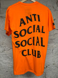 Anti Social Social ClubParanoid Orange T-Shirt Sz M