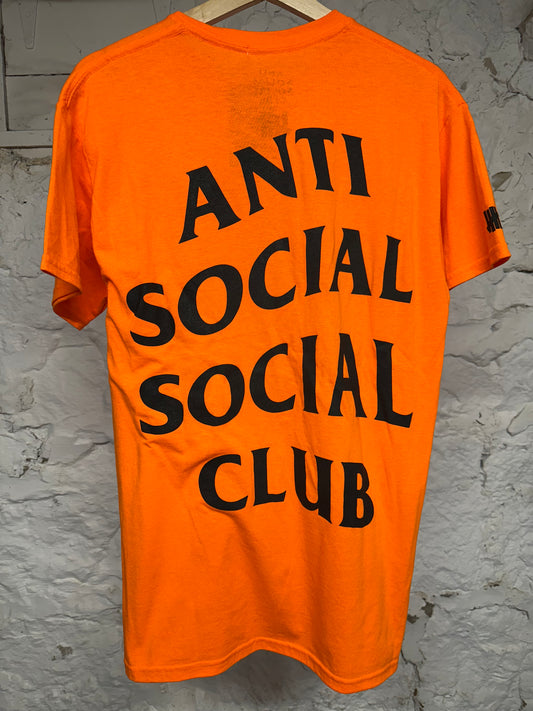 Anti Social Social ClubParanoid Orange T-Shirt Sz M