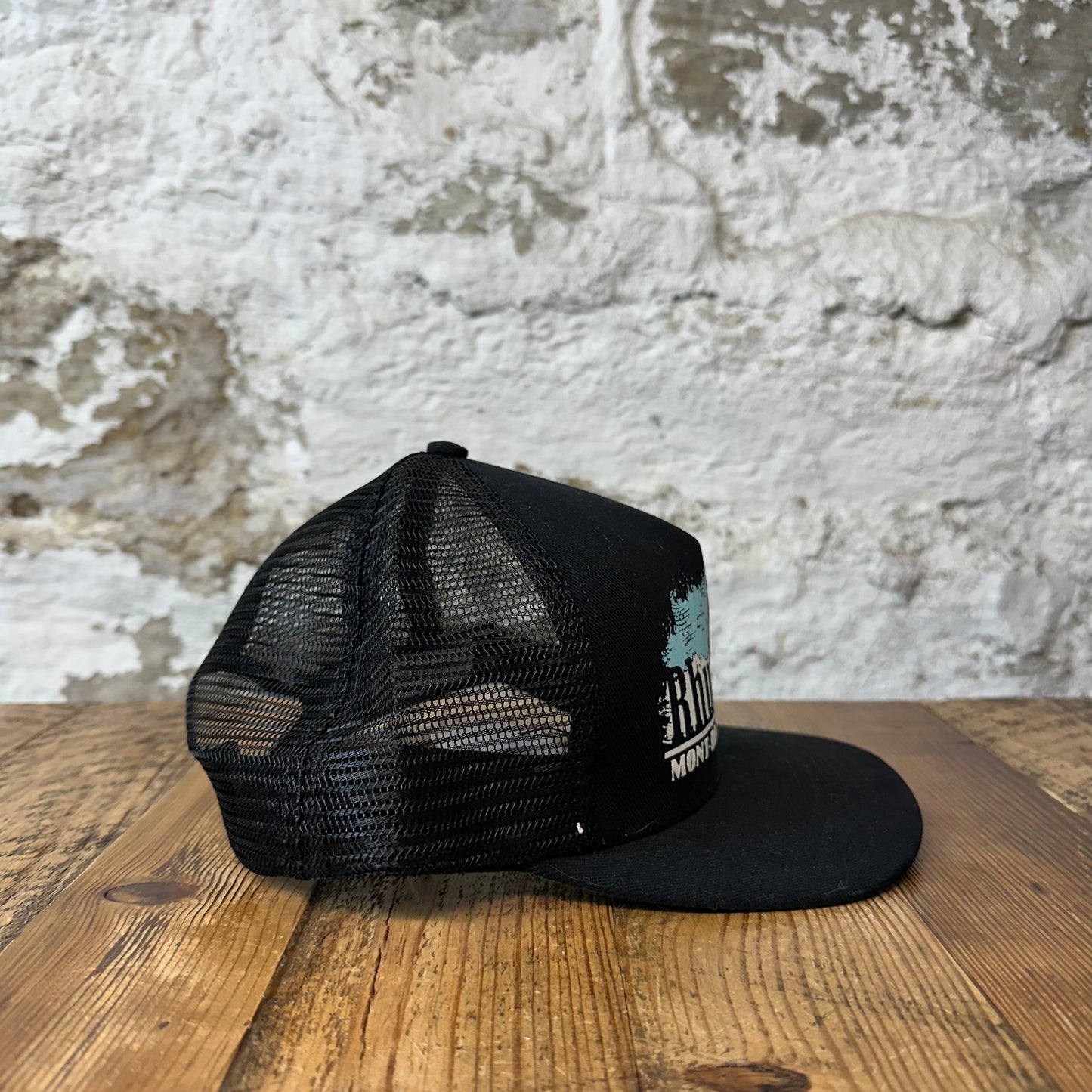 Rhude Mont Blanc Black Trucker Hat