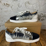 Christian Louboutin Navy Stripe Spike Sneaker Sz 12 (45)