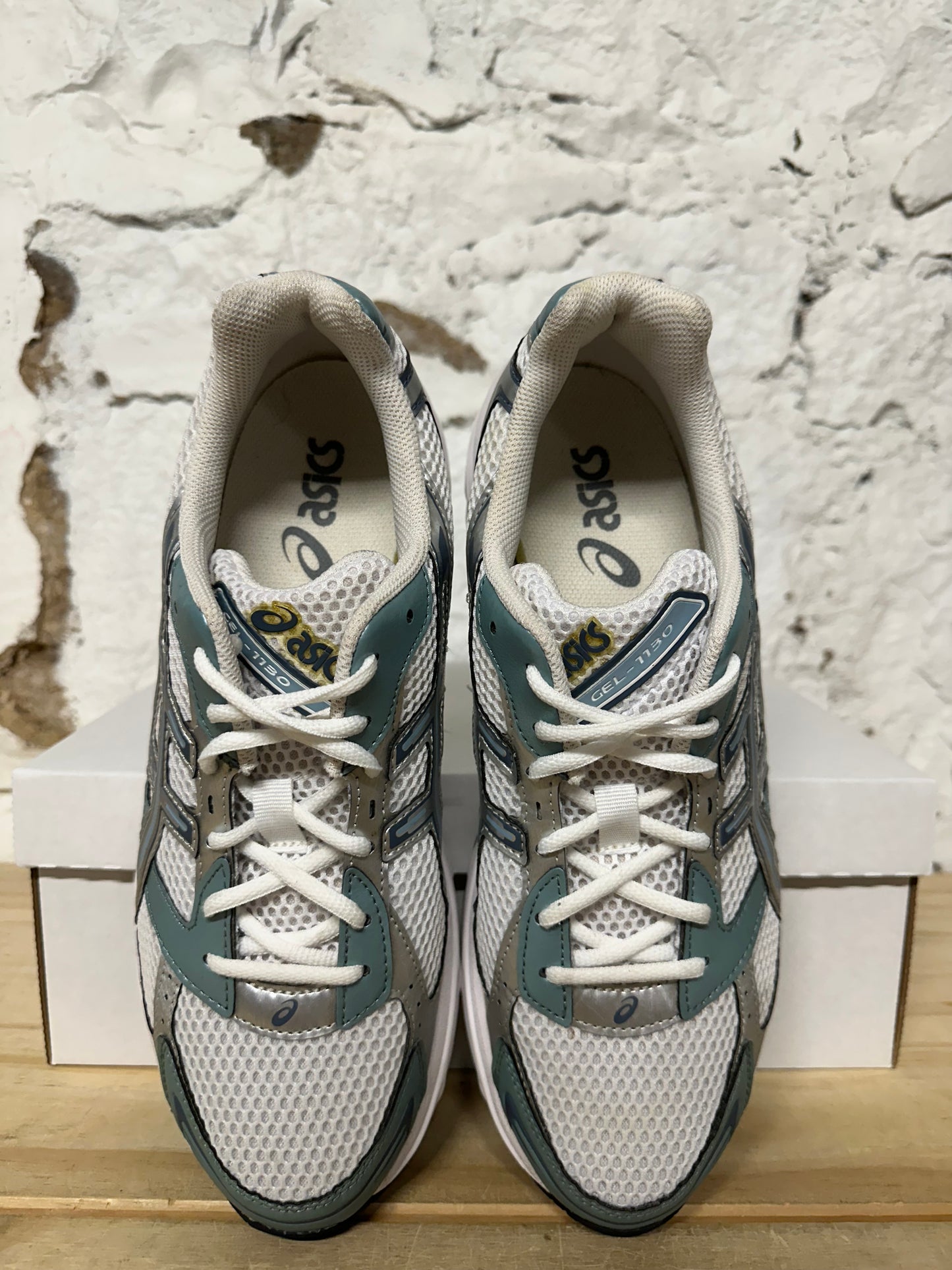 Asics Gel-1130 White Shark Skin Sz 10.5