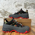 Burberry Arthur Floral Black Grey Red Sneaker Sz 9 (42)