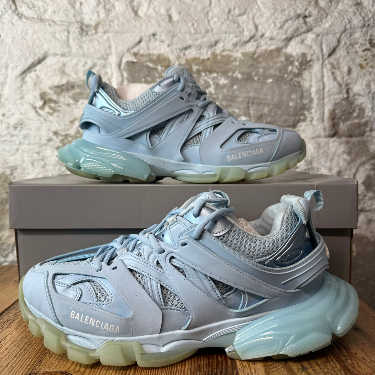 Balenciaga Track Runner Light Blue Sneaker Sz 11 (44)
