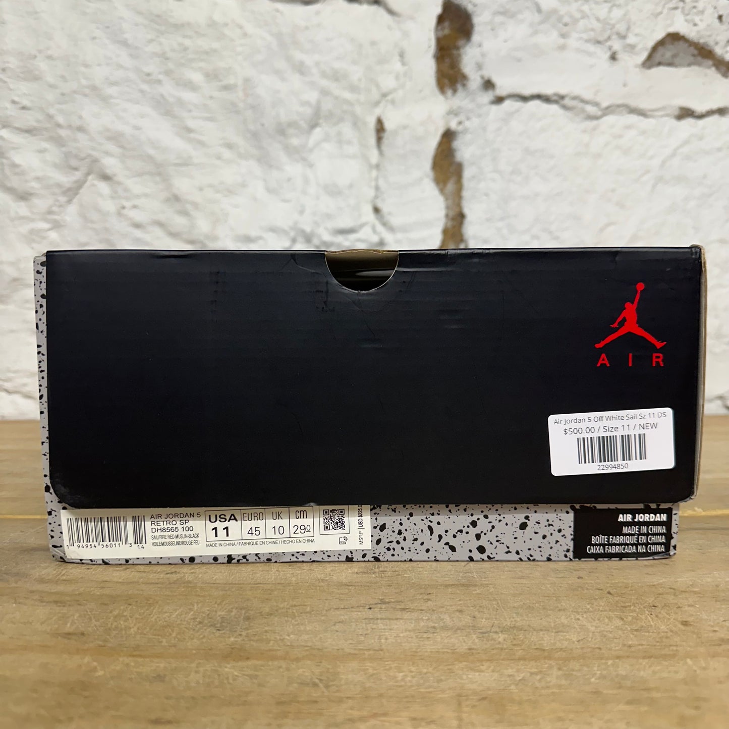 Air Jordan 5 Off-White Sail Sz 11 DS