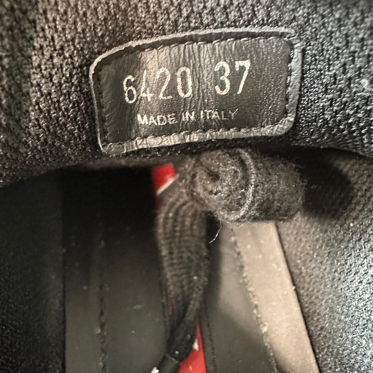 Prada Americas Cup Triple Black Patent Sneaker Sz 5 (37)