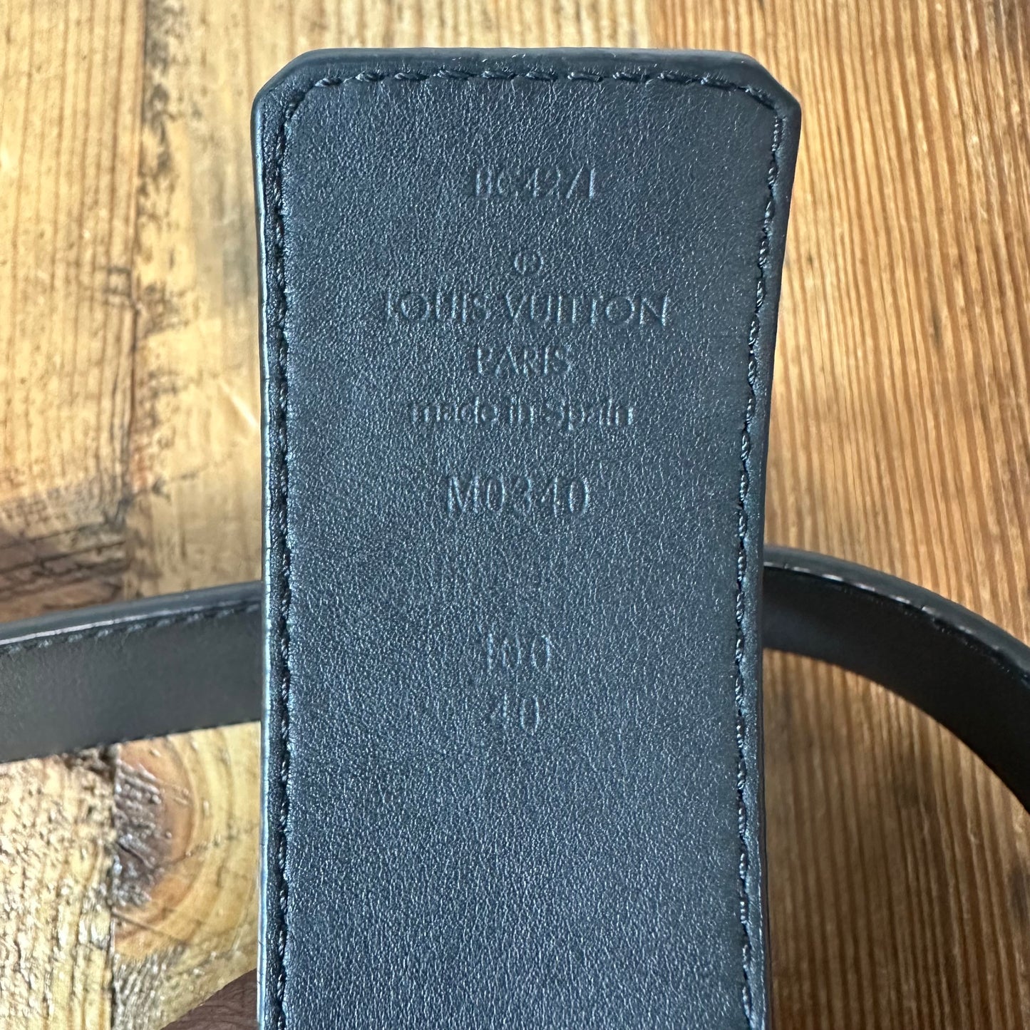 Louis Vuitton Damier Graphite Belt Sz (100/40)