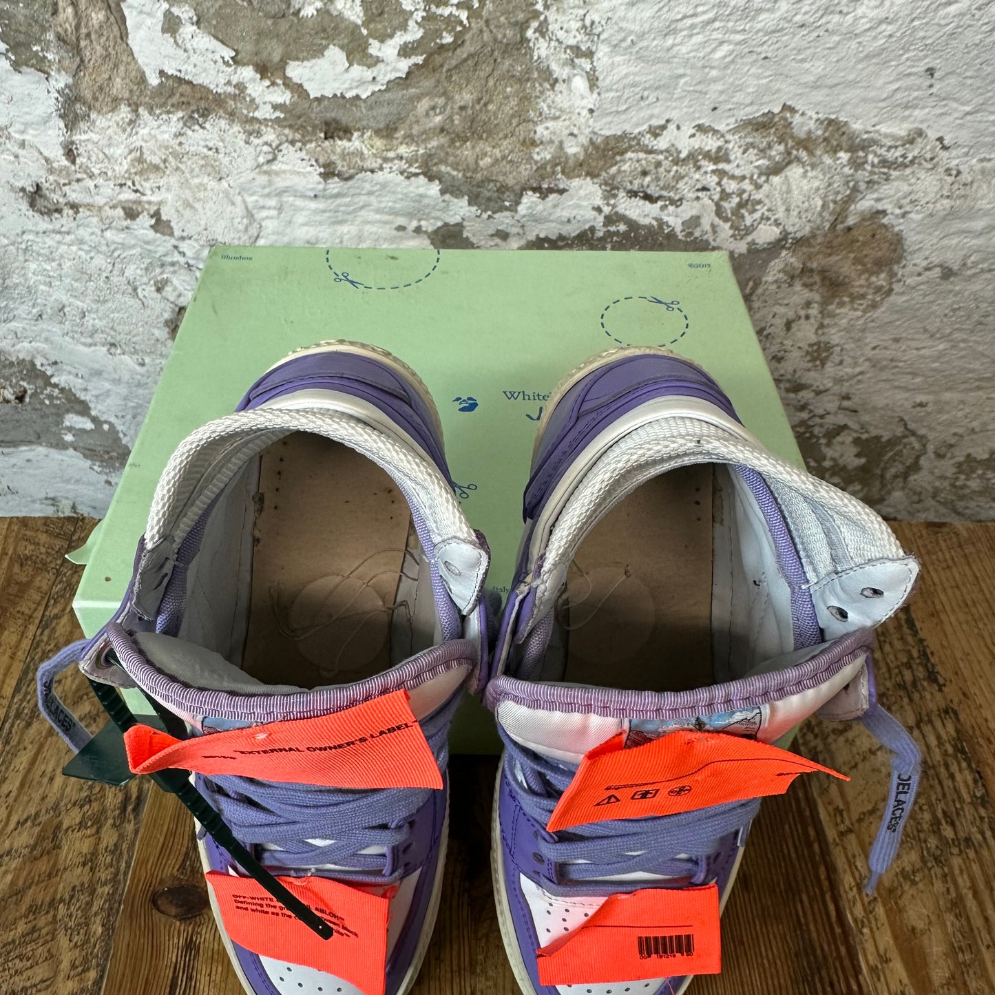Off-White Court 3.0 Purple White Sneaker Sz 6.5 (39)