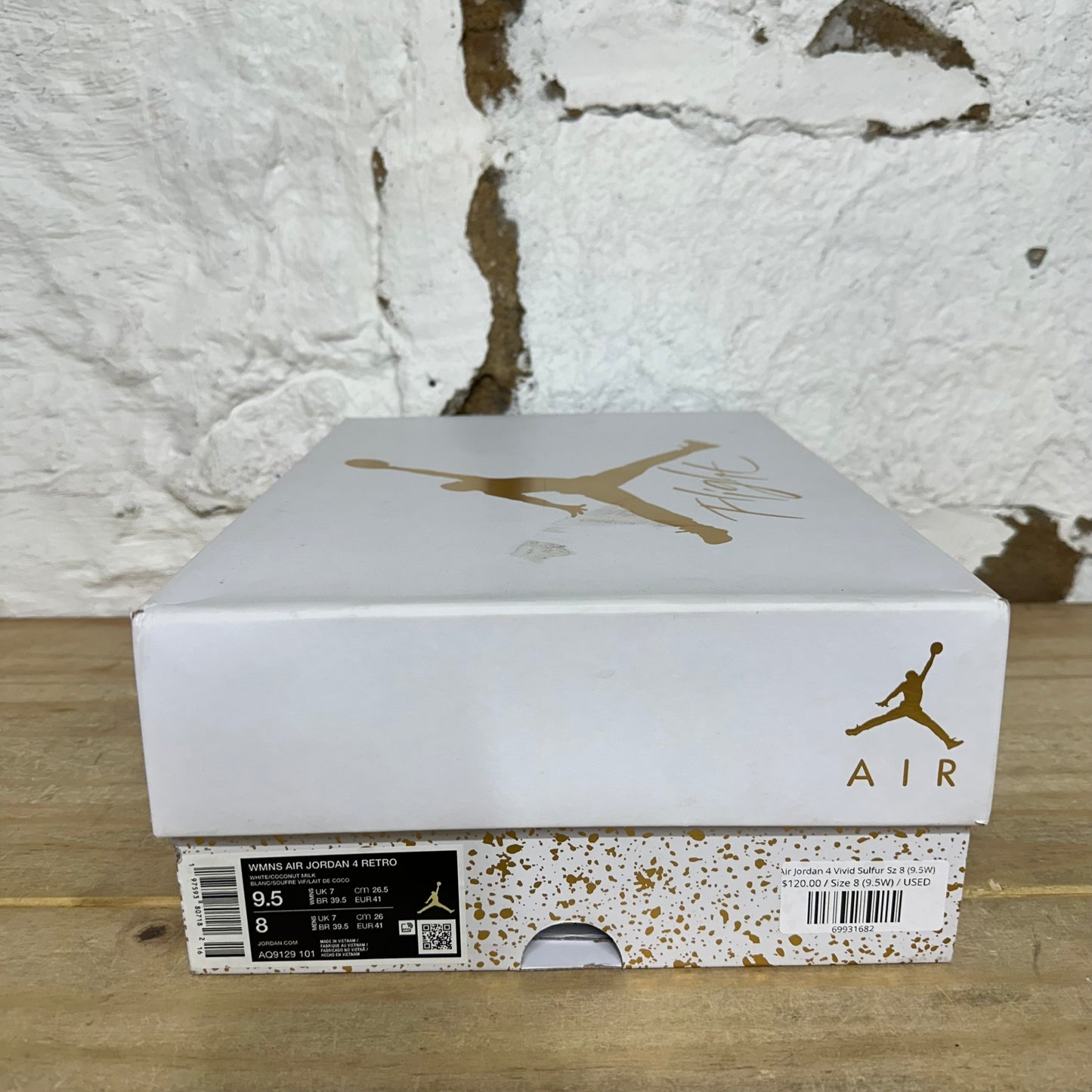 Air Jordan 4 Vivid Sulfur Sz 8 (9.5W)