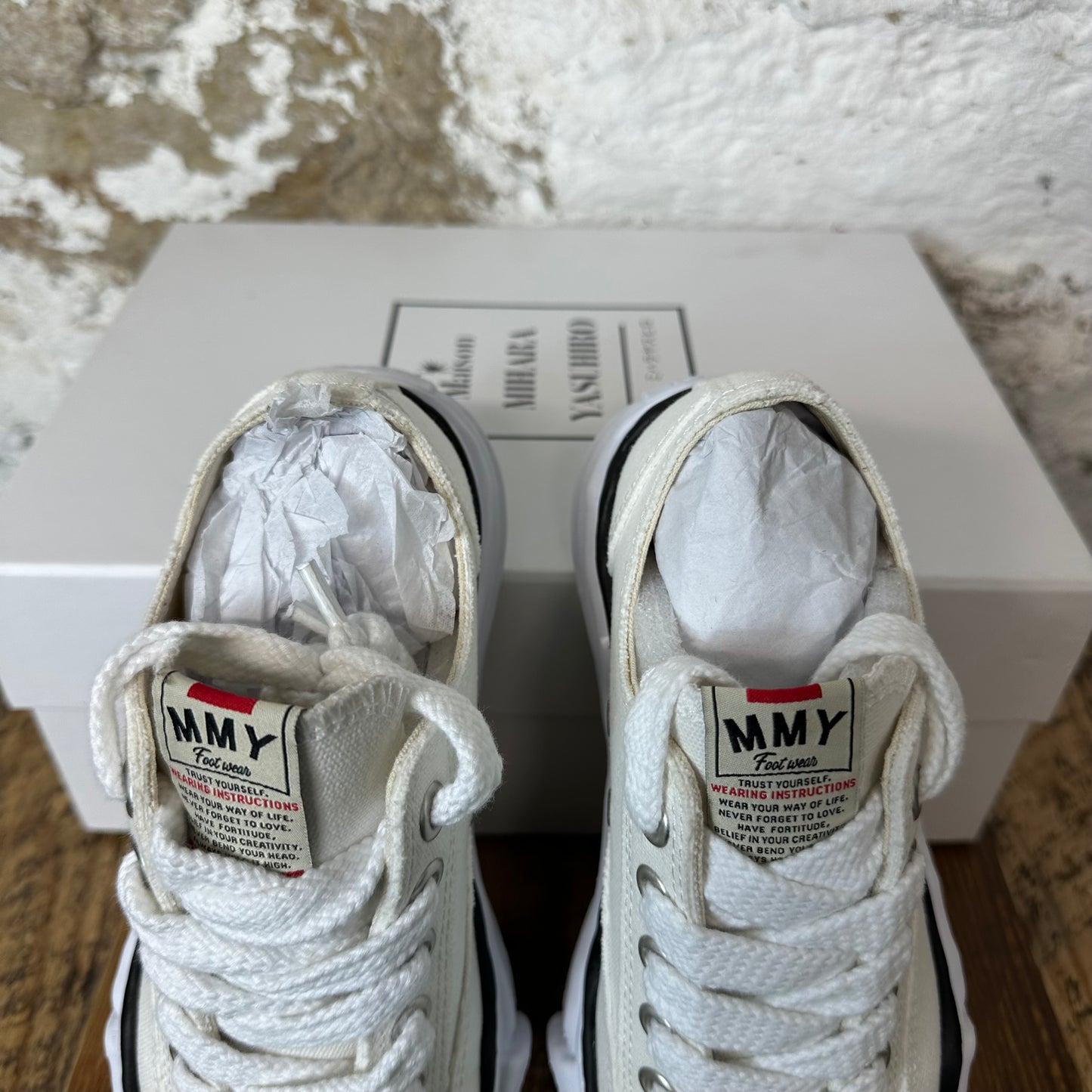 Maison Mihara Triple White Peterson Sneaker Sz 5 (37) DS