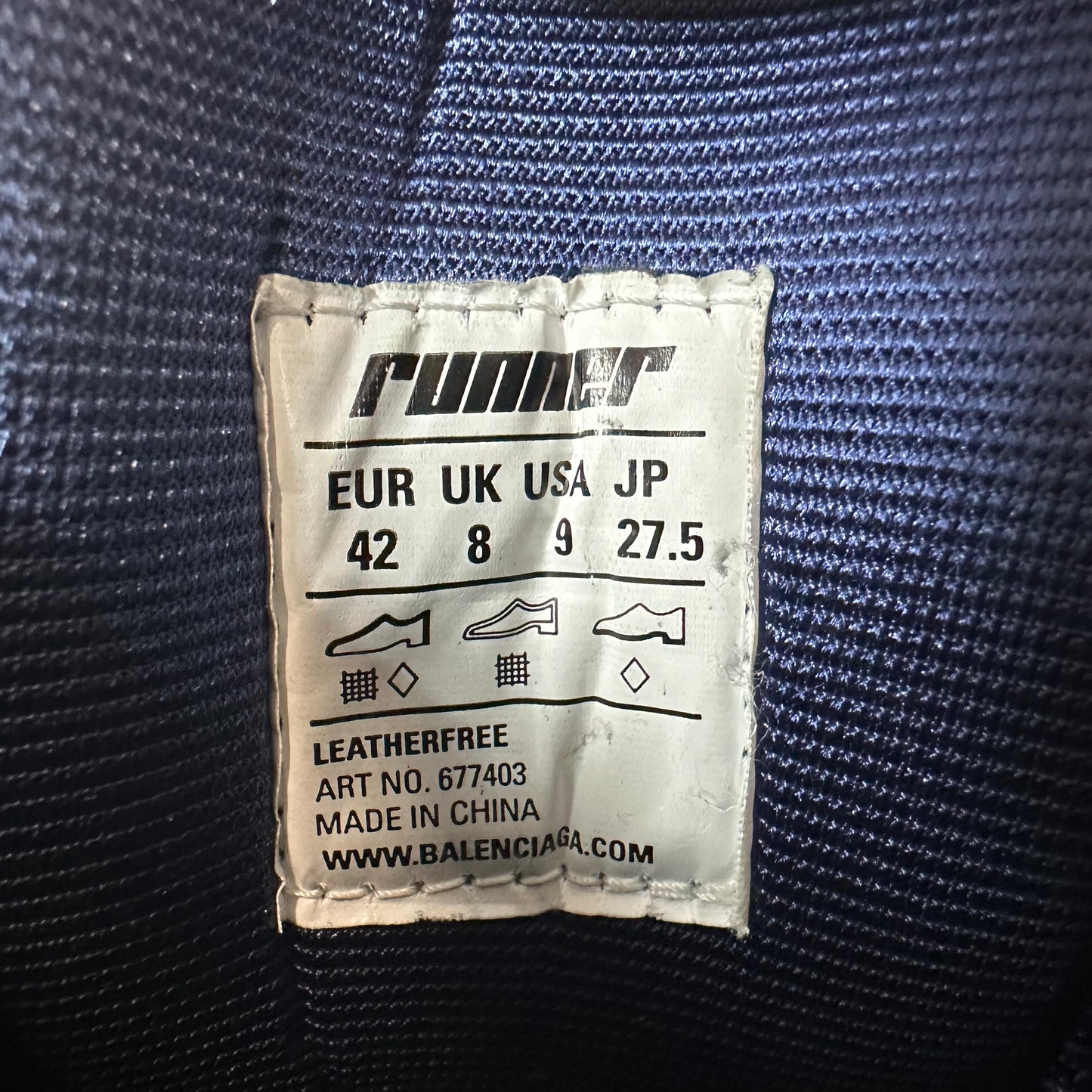 Balenciaga Runner Yellow Blue Grey Sneaker Sz 9 (42)