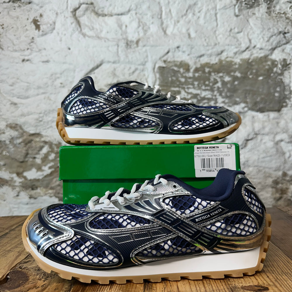 Bottega Veneta Abyss Silver Orbit Sneaker Sz 9 (42)