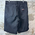 Supreme NY Baggy Jean Shorts Black Sz 30