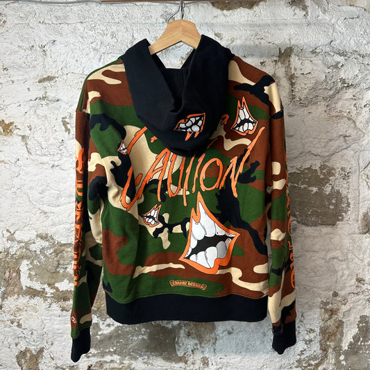 Chrome Hearts Matty Boy Caution Camo Hoodie Sz S