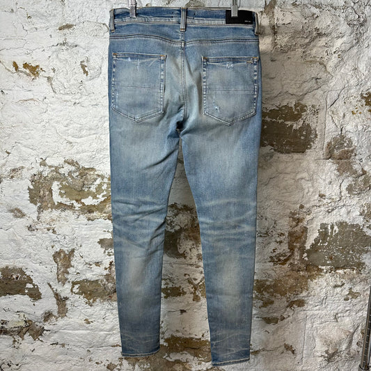 Amiri Plain Blue Denim Jeans Sz 34