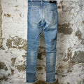 Amiri MX1 Pink Tie Dye Thrasher Blue Denim Jeans Sz 29