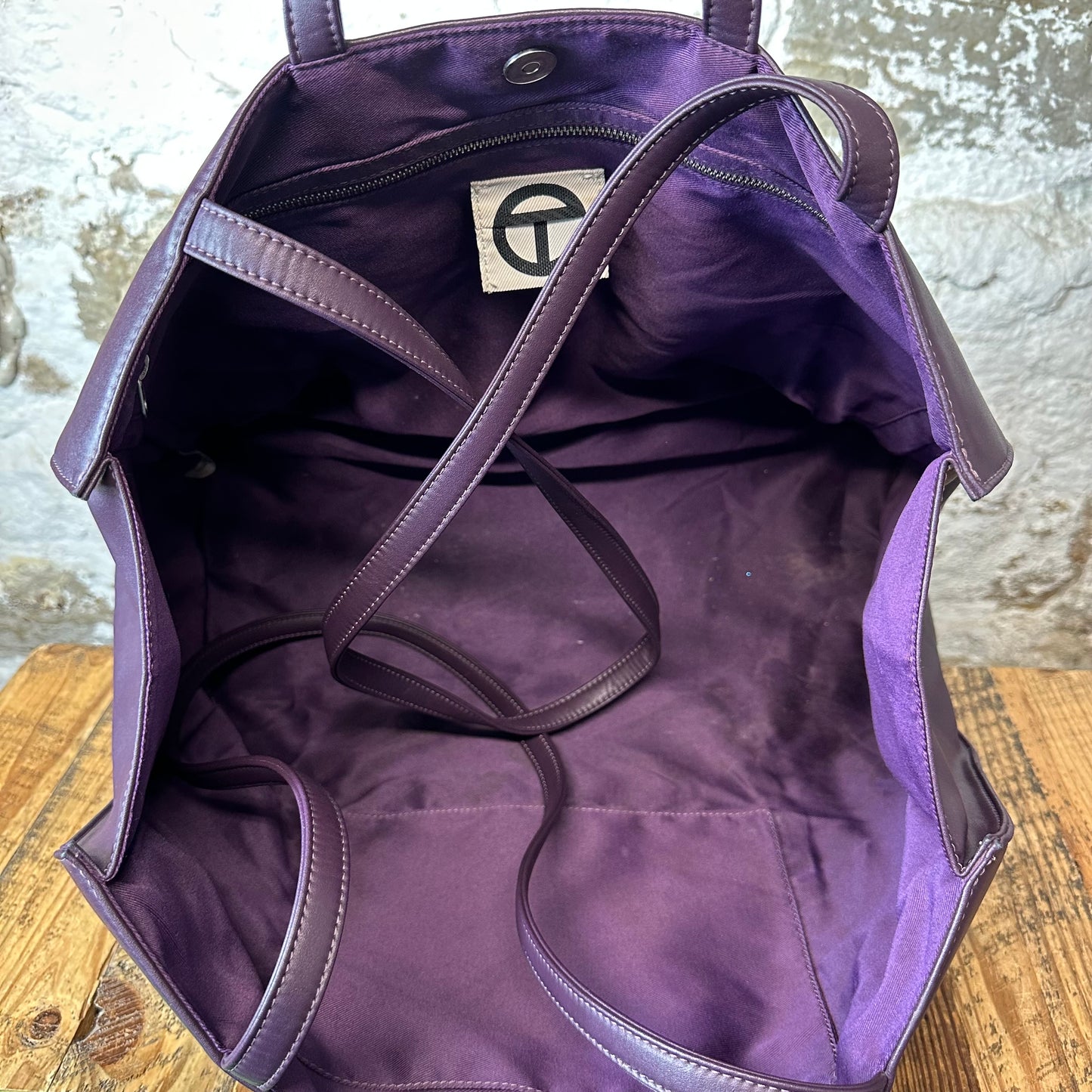 Telfar Large Eggplant Shopping Bag