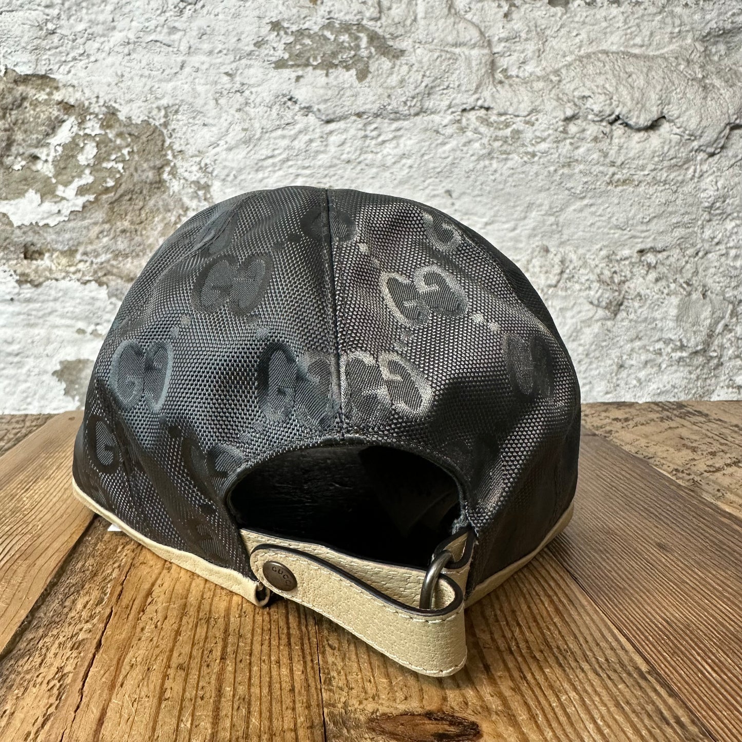 Gucci Monogram Circle Logo Grey Hat Sz XXL