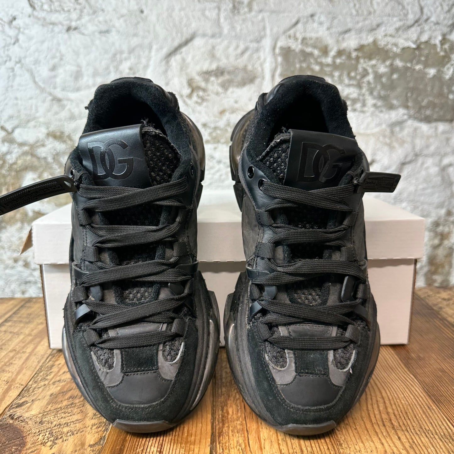 Dolce Gabbana Triple Black Daymaster Sneaker Sz 7 (40)