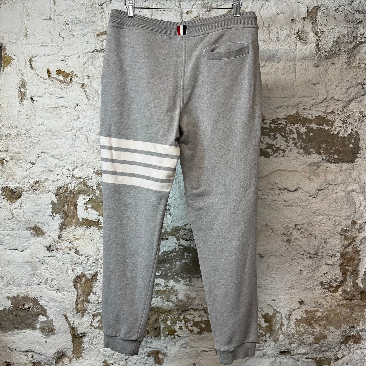 Thom Browne 4 Bar Striped Gray Sweatpants Sz S