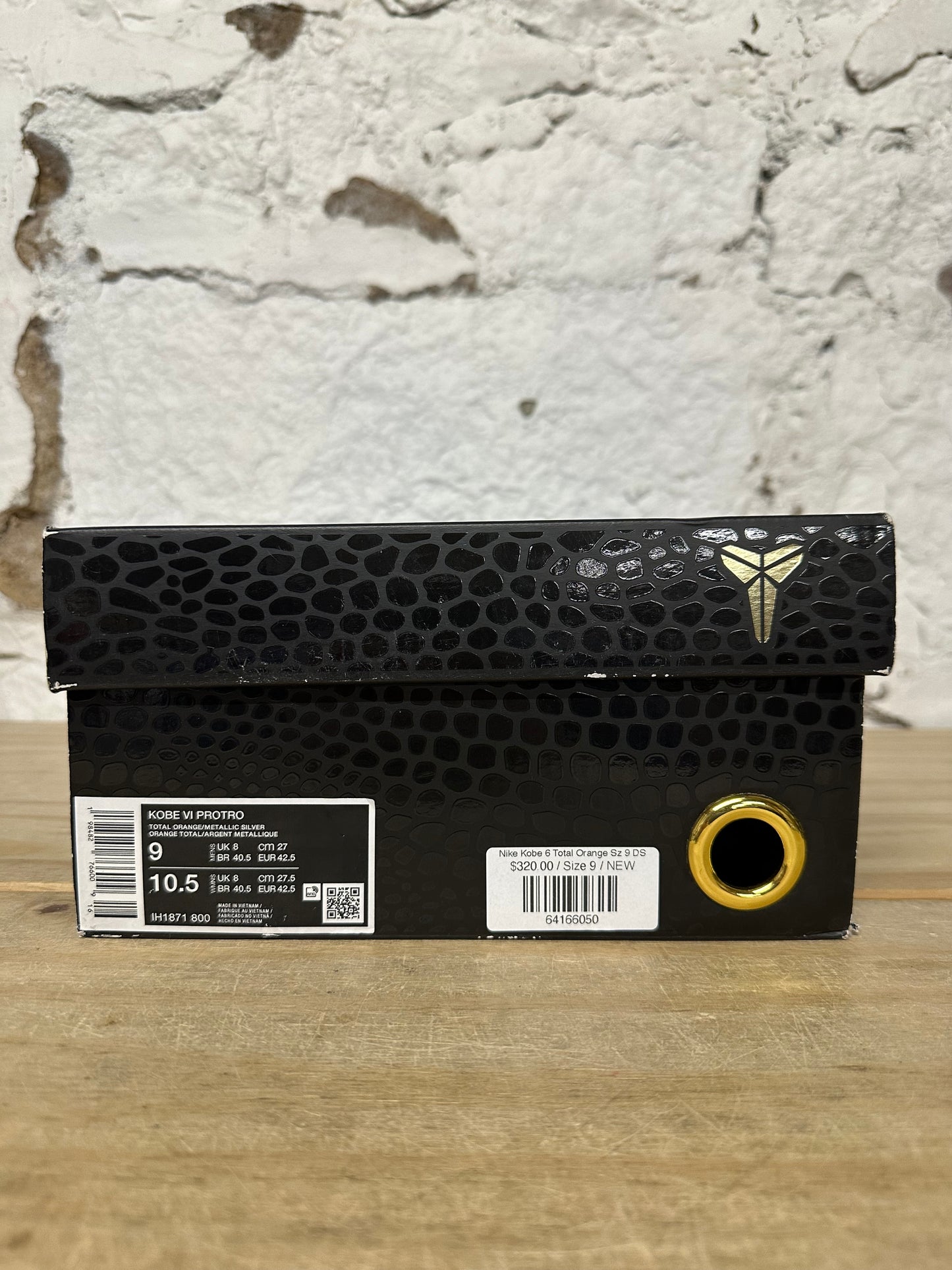 Nike Kobe 6 Protro Total Orange Sz 9 DS