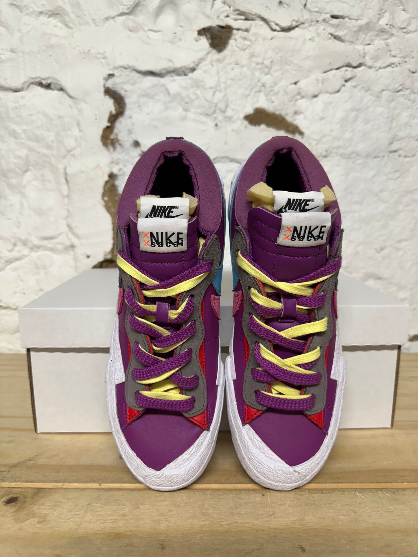 Nike Blazer Low Sacai Kaws Purple Dusk Sz 7
