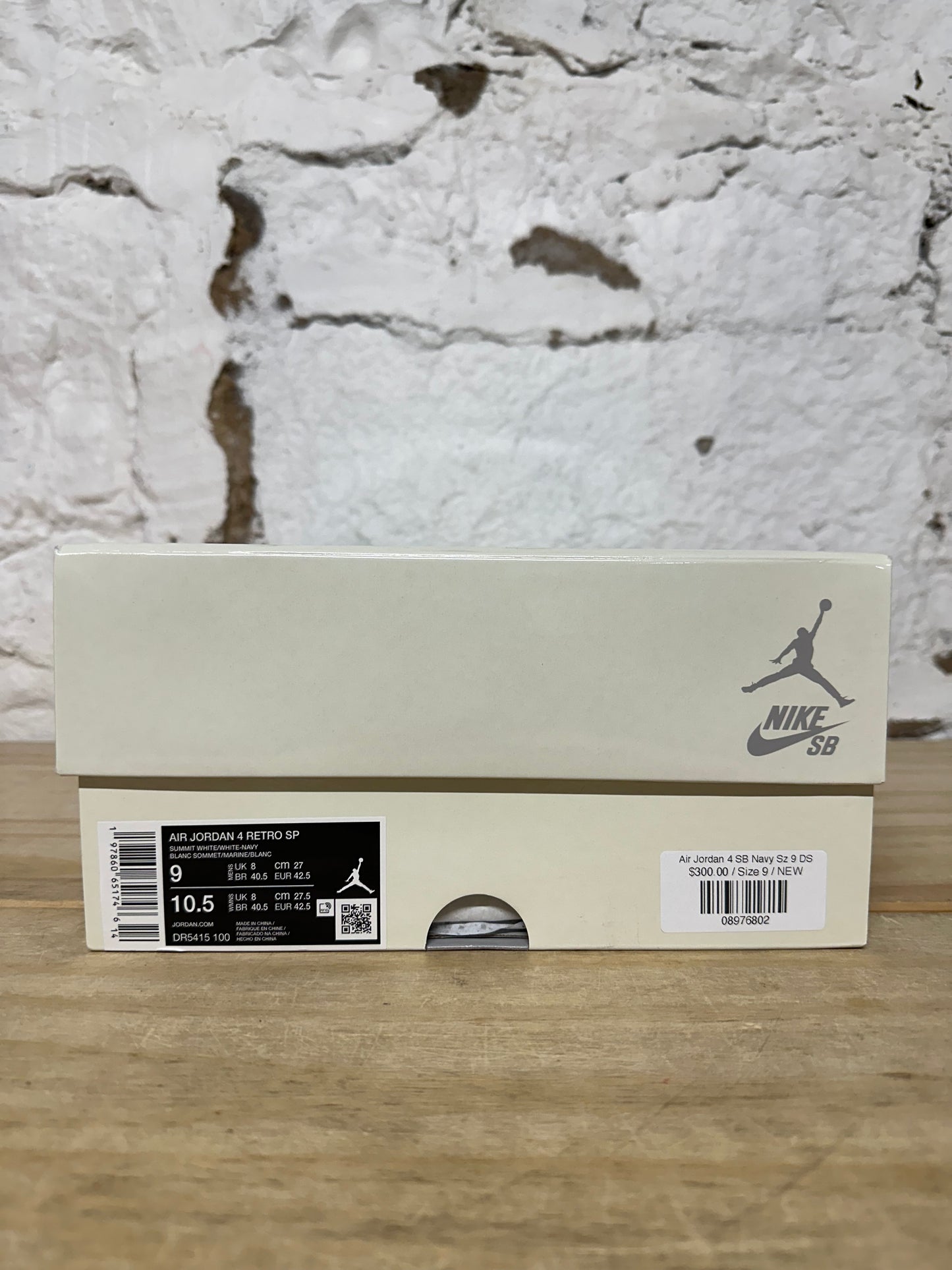 Air Jordan 4 SB Navy Sz 9 DS