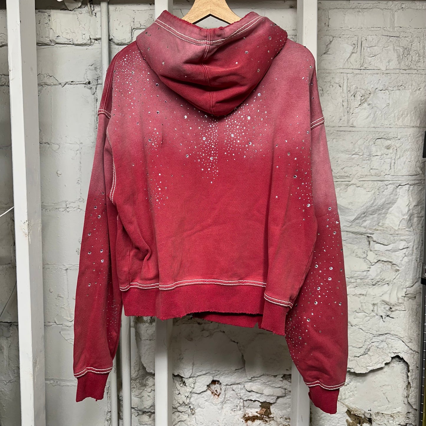 Vale Classico Ruby Zip Up Hoodie Sz S