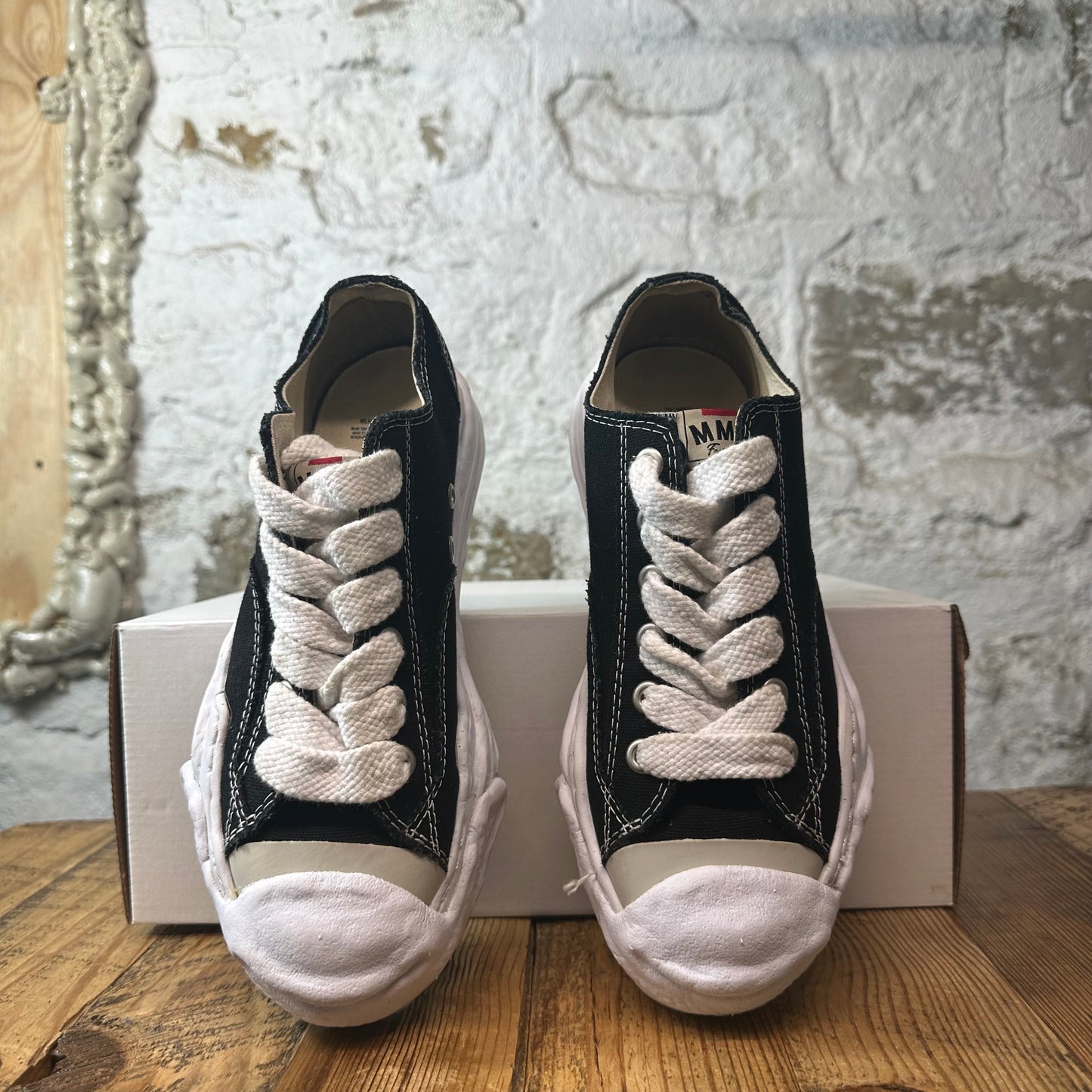 Maison Mihara Black Whiten Hank Sneaker Sz 6.5 (39)