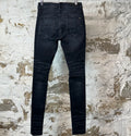 Amiri Leopard Print Black Denim Jeans Sz 28